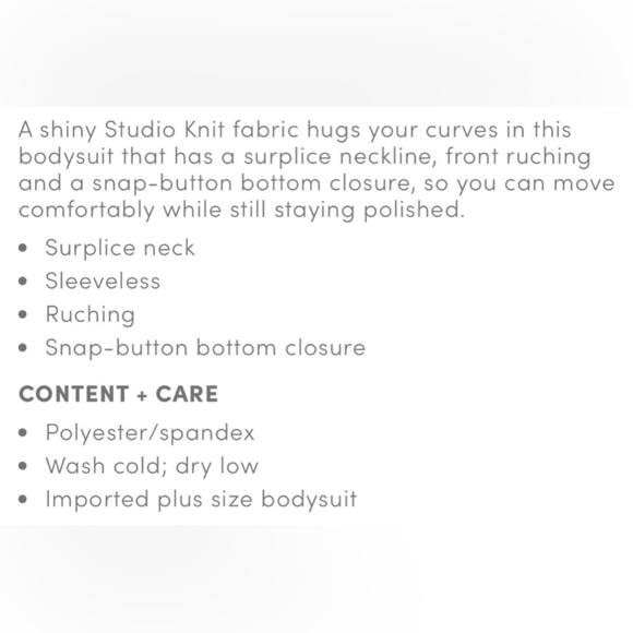 NWT Torrid Golden Champagne Studio Knit Surplice Bodysuit 5X - Picture 12 of 14